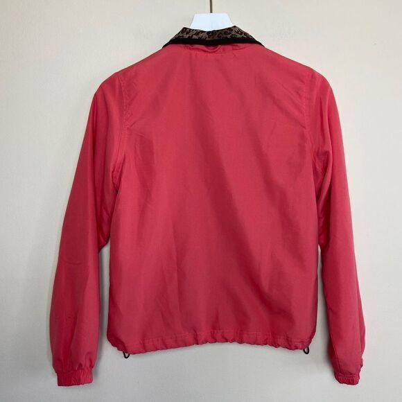 ACTIVOLOGY Coral Leopard Wind Breaker Jacket Sz PS - Picture 5 of 5